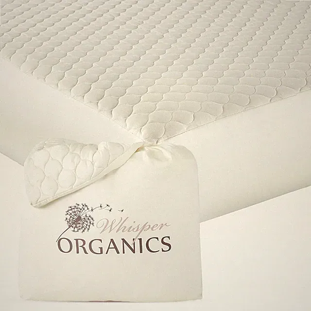 100% Cotton Organic Mattress Pad - Breathable & Cooling Mattress Protector Ca...