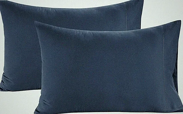 100% Organic Cotton King Size Pillow Cases Set of 2 (20''x36'') Pillow Cases Kin