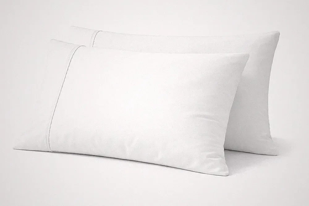 100% Organic Cotton Queen Pillowcases Set of 2 – 600 Thread Count Sateen Weav...
