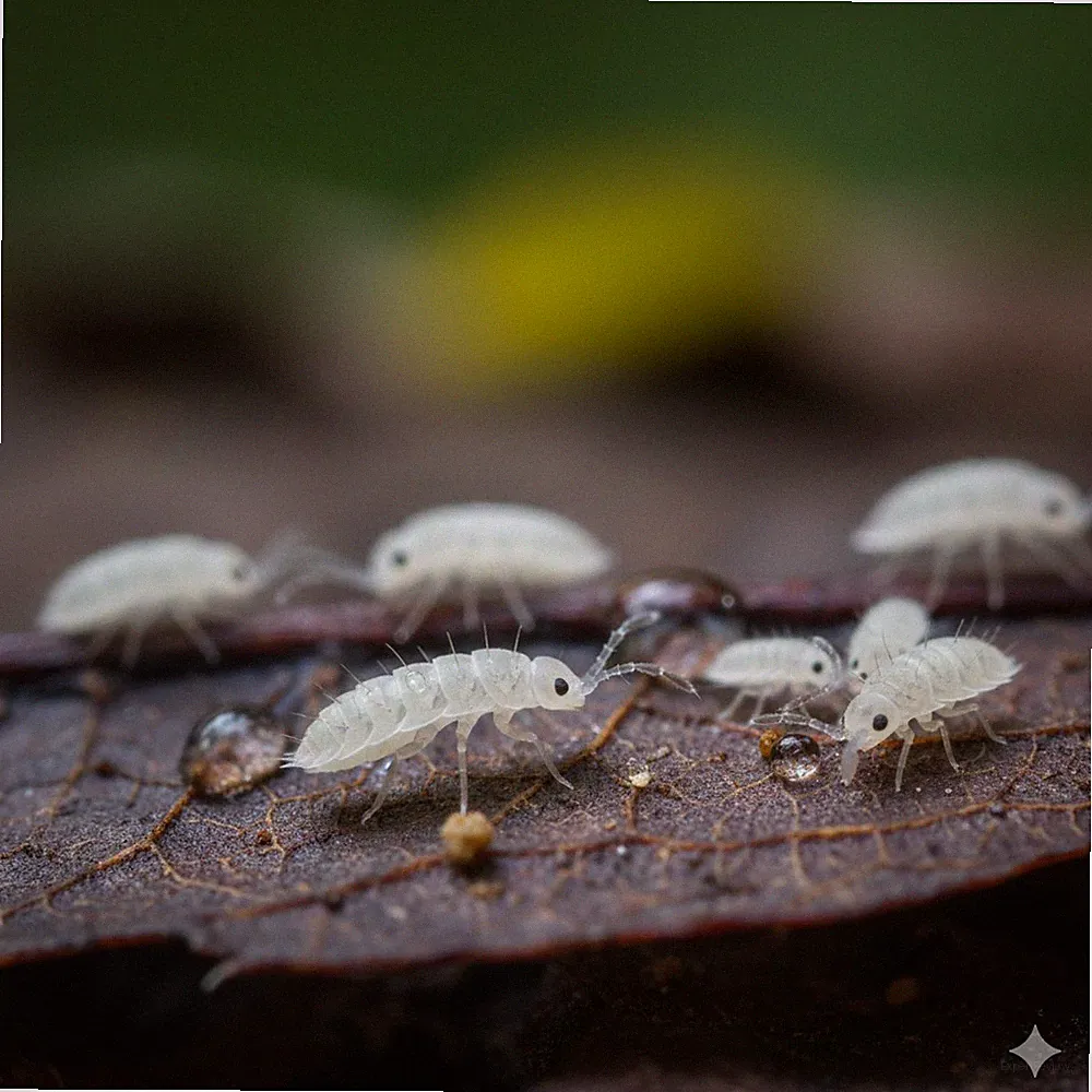 1000+ Temperate Springtails, Free Shipping, Peat Moss Organic Bedding