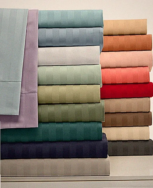Cozy Bedding Collection 1000TC Organic Cotton US Full Size Striped Colors