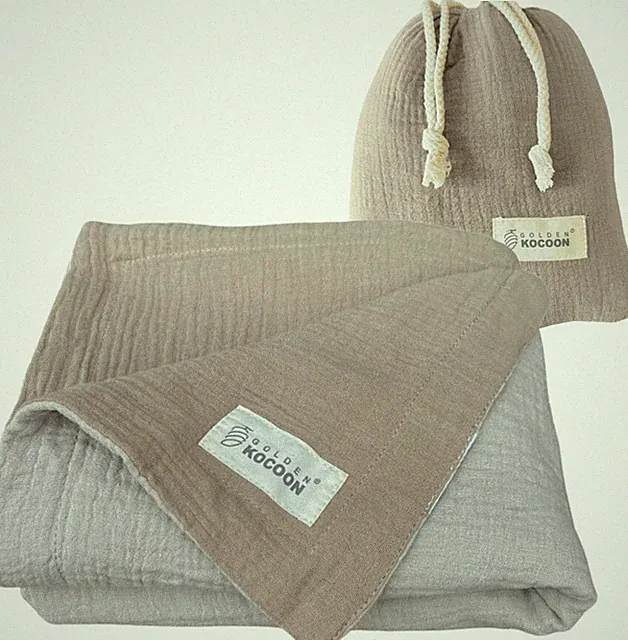 .E-M-F Blanket - Organic Cotton Crepe with EcoMesh™ Fara-Day Silver Liner - Trav