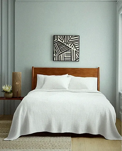 NWOT QUINCE ORGANIC RIBBED COTTON COVERLET TWIN WHITE 100% COTTON BLANKET