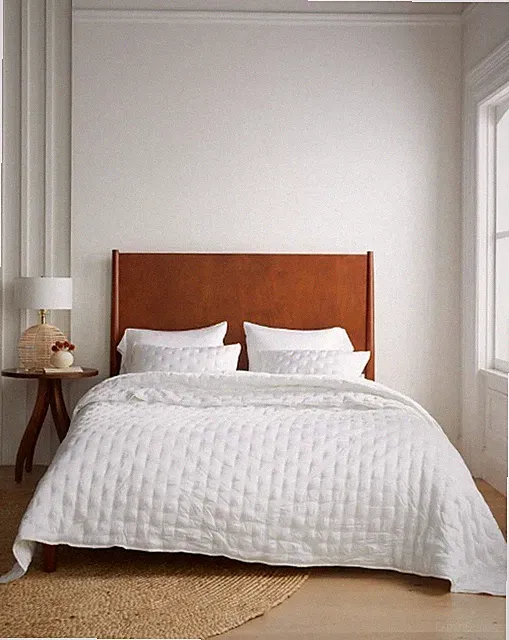 NWT QUINCE ORGANIC BAMBOO DREAM QUILT ONLY KING / CAL KING WHITE RETAIL $179.90