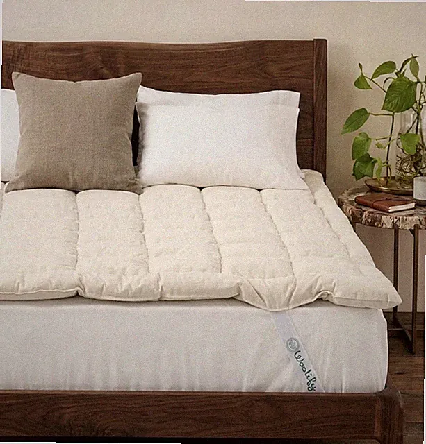 Organic Merino Wool Mattress Topper - Luxury Pillow Top Mattress Pad Twin XL