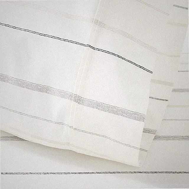 Organic Pillowcase Pair Standard Size Hearth & Hand Organic Gray Neutrals Stripe