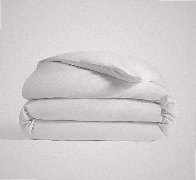 Quince Classic Organic Percale Duvet Cover King/Cal King White DUVET COVER ONLY