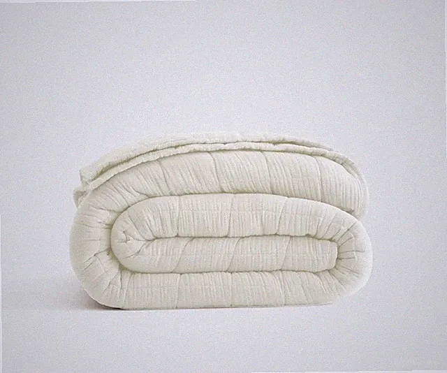 Quince Organic Airy Gauze Box Ivory Dream Quilt! Full/ Queen (775)